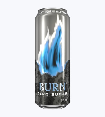 Напиток безалкогольный сильногазированный тонизирующий Burn ЦИТРУСОВАЯ ЭНЕРГИЯ БЕЗ САХАРА»