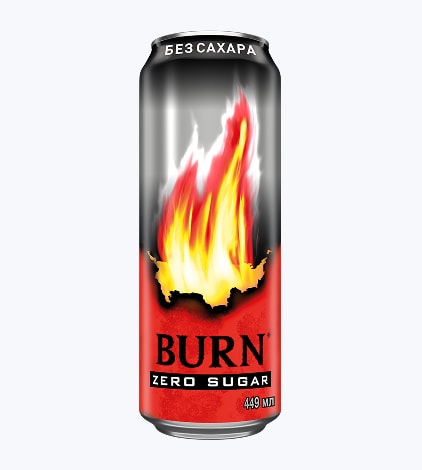 Напиток безалкогольный сильногазированный тонизирующий Burn Оригинальный без Сахара