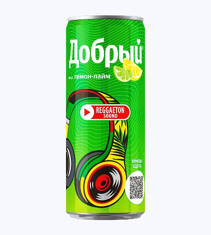 Напиток безалкогольный ДОБРЫЙ Лимон - Лайм ж/б