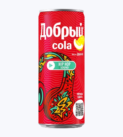 Напиток безалкогольный сильногазированный Добрый «Дыня» ж/б
