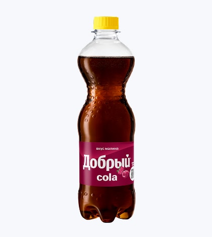 Напиток безалкогольный ДОБРЫЙ Кола Малина с/газ ПЭТ 
