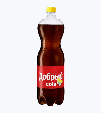 Напиток безалкогольный сильногазированный ароматизированный Добрый «Кола» со вкусом «Ледяной лимон» ПЭТ