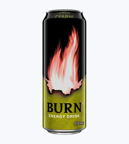 Напиток безалкогольный BURN Гуава энергет. сильногаз. ж/б 
